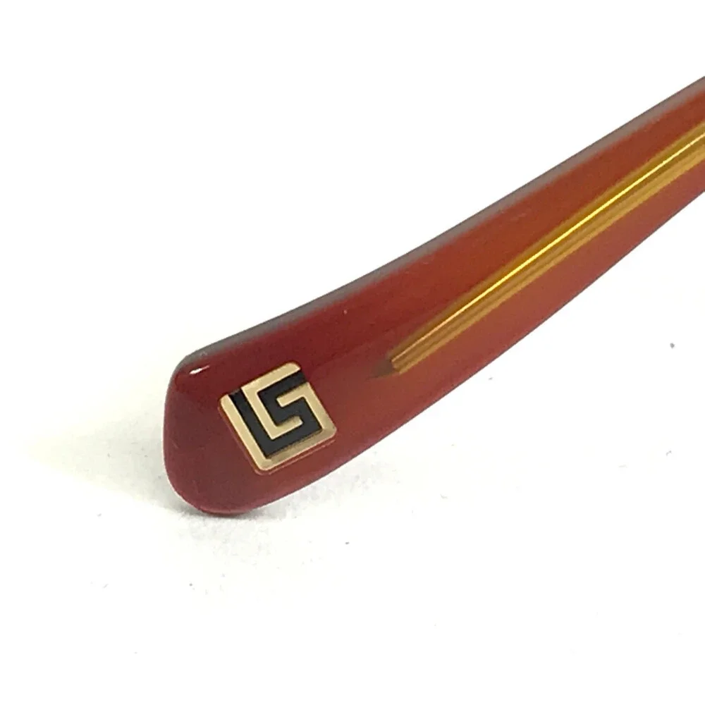 Tura by Lara Spencer Eyeglasses Frame LS128 RED Brown Gold Cat Eye 53-15-135